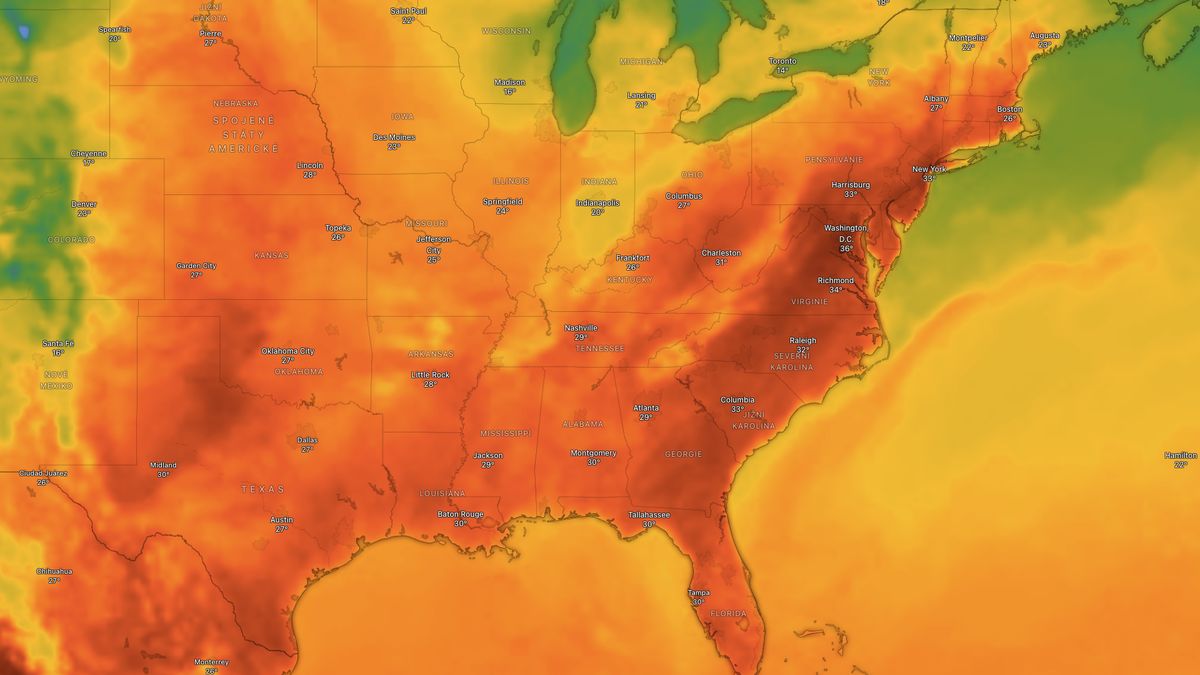 Další vlna extrémních veder v USA. Ve Washingtonu může být přes 35 °C